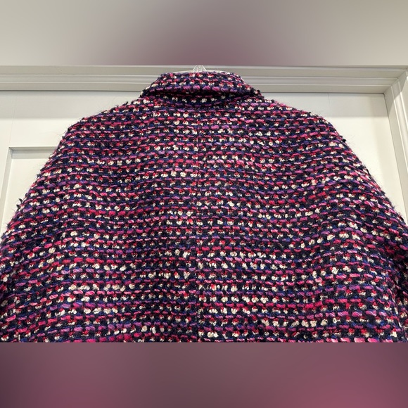 J.Crew Lady Jacket in Italian Tweed - Fuchsia Berry - Picture 7 of 12